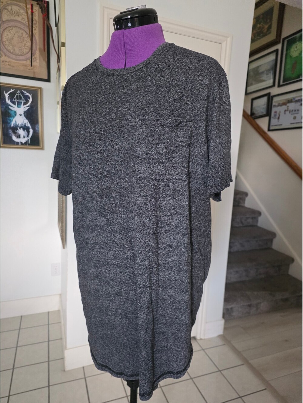 Mens xl tall fit grey On the Byas pacsun tshirt